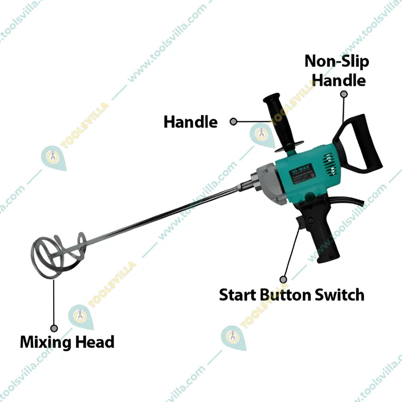 HI-MAX 12 mm Electric Paint Mixer 1050W, 780 RPM (IC-038)